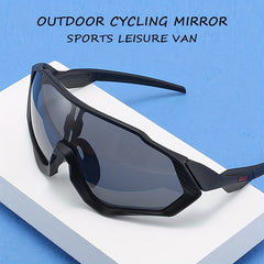 Large Frame Colorful Windproof Sunglasses for Outdoor Sports