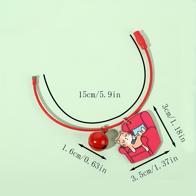 Cat Key Chain Bell Pendant Key Ring Children's Bag Pendant Gift