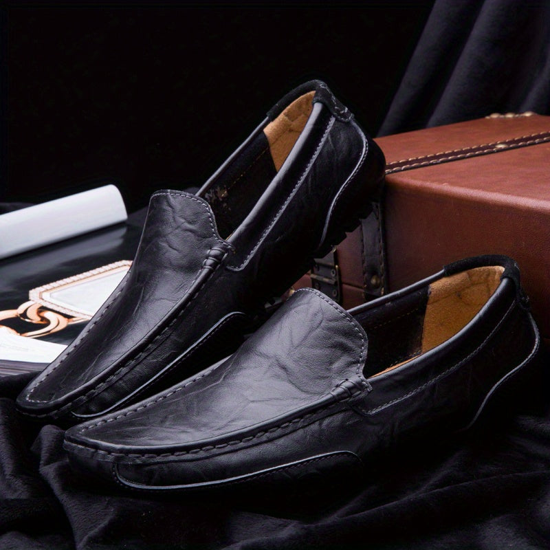 Men's Solid Casual Slip On Loafer Shoes Outdoor Rubber Sole Anti Skid Walking
