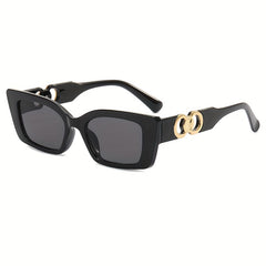 Cat Eye Sunglasses Vintage Rectangle Frame UV400