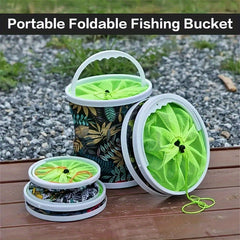 Portable Foldable Fishing Bucket Lightweight Canvas Bucket