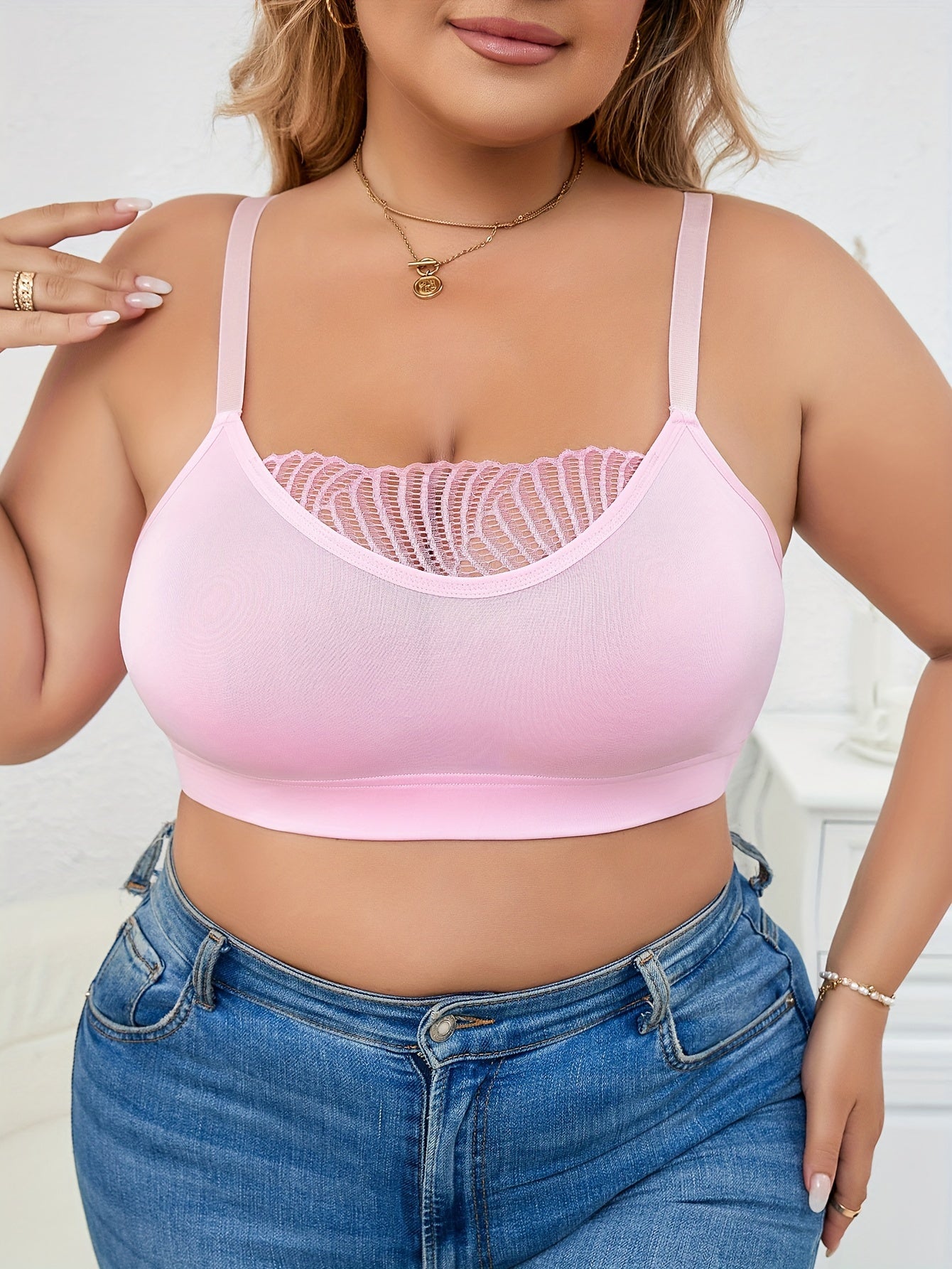 Seamless Mesh Comfort Bralette