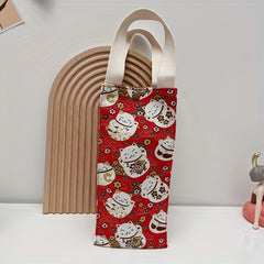 Insulated Beverage Bag Tote Mug Holder Water Bottle Sleeve