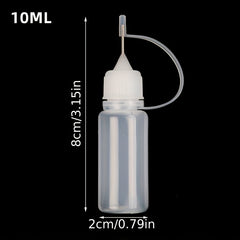 10pcs 10ml Needle Tip Squeeze Bottle for DIY Quilting Paint Glue