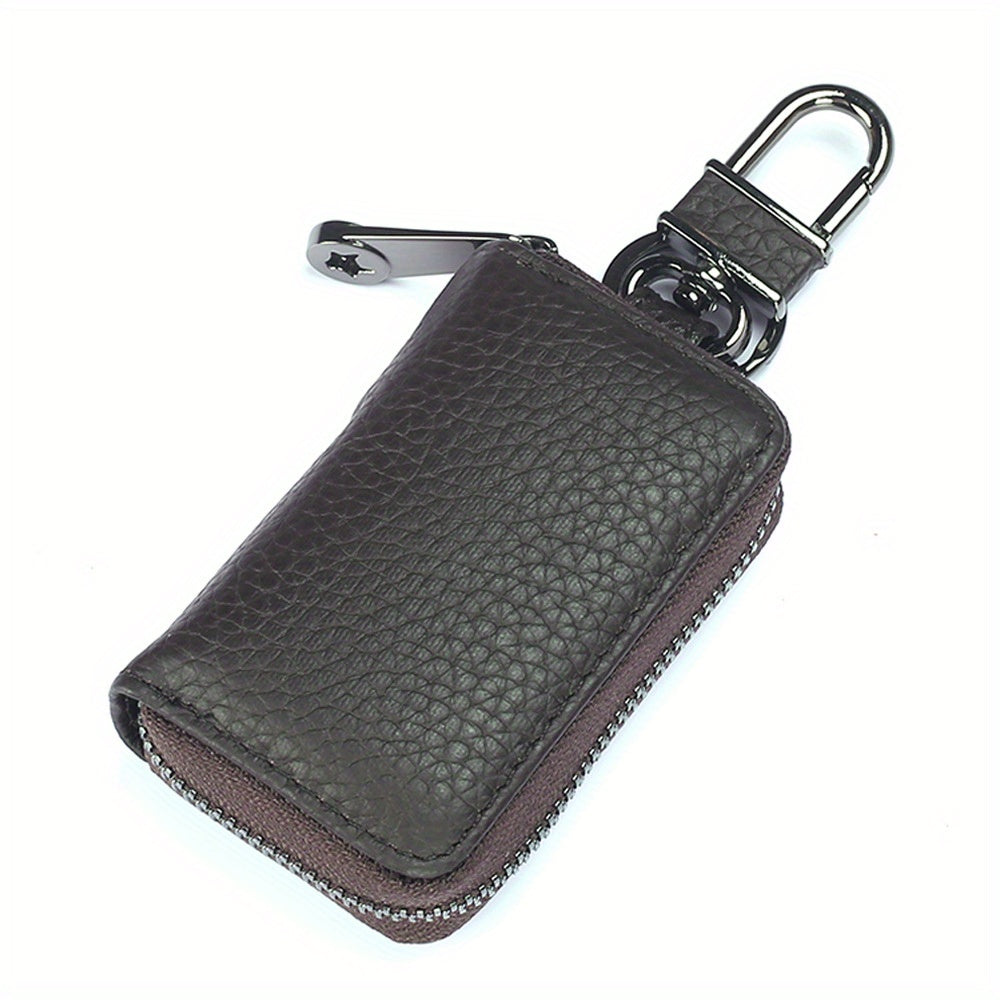 Leather Key Case Car Key Shell Waist Hanging Home Car Key Storage Bag