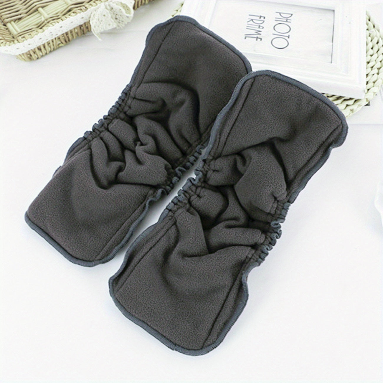 2PCS Mumsbest Bamboo Charcoal Diaper Inserts Washable Nappy Liners