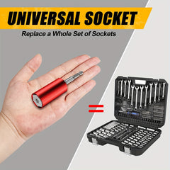 7-19mm Universal Socket Wrench Set Impact Ratchet Adapter for Drills