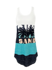 Sleeveless Crew Neck Lounge Dress for Women