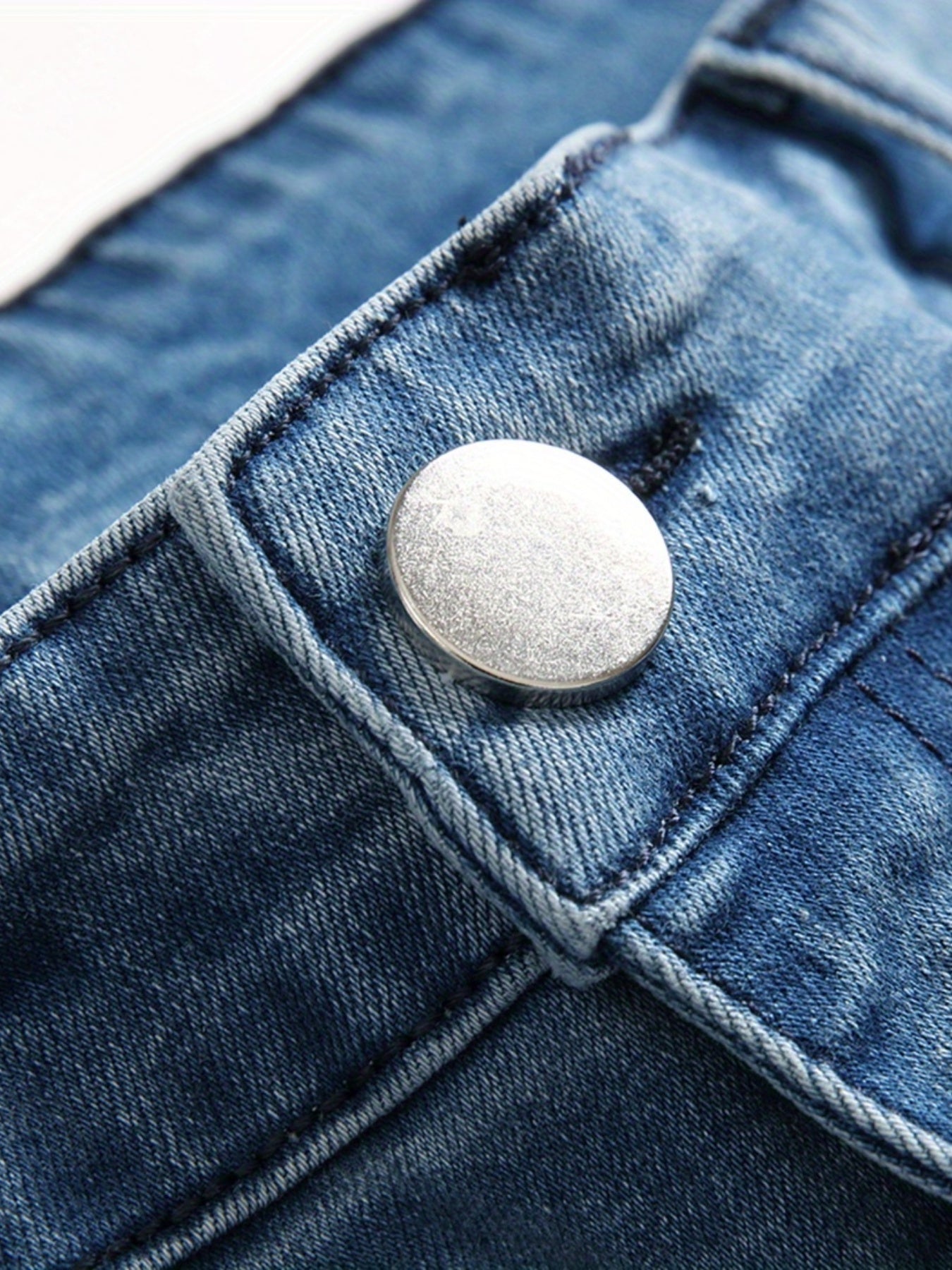 Men's Straight Slim Denim Jeans With Pockets