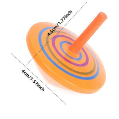 Colorful Wooden Hand Spinning Toy