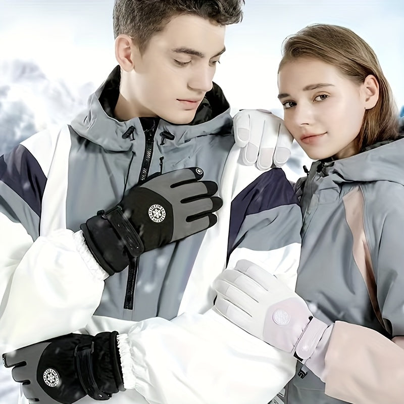 Winter Cycling Skiing Gloves Touch Screen Waterproof Windproof