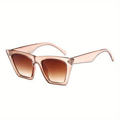Cat Eye Sunglasses Gradient Lens Square Frame UV400