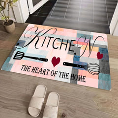 Anti Slip Absorbent Anti Fatigue Kitchen Rug Quick Dry Machine Washable Carpet