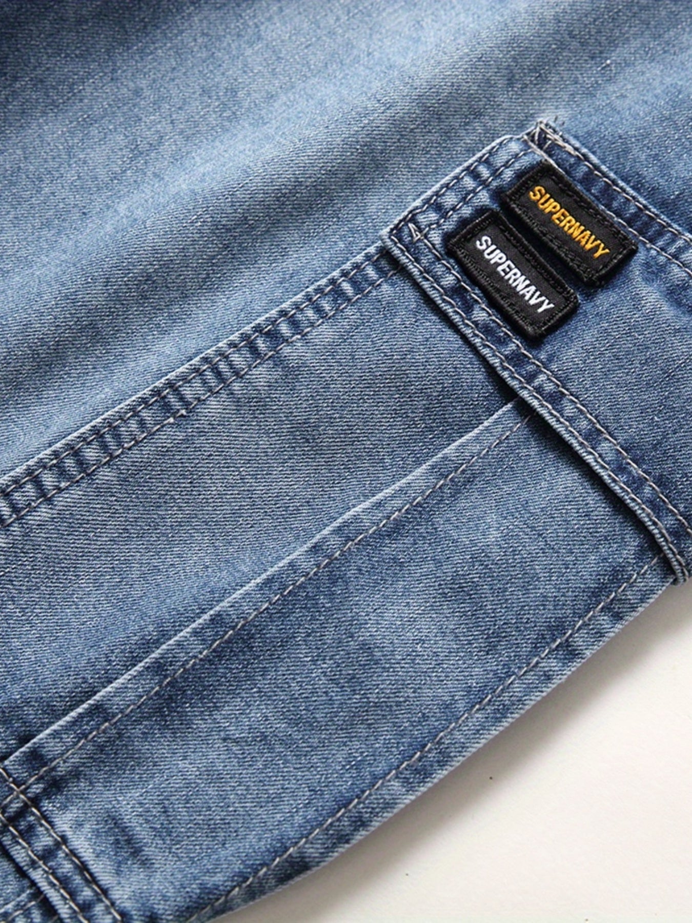Cargo Denim Shorts Men s Classic Distressed Street Style Shorts