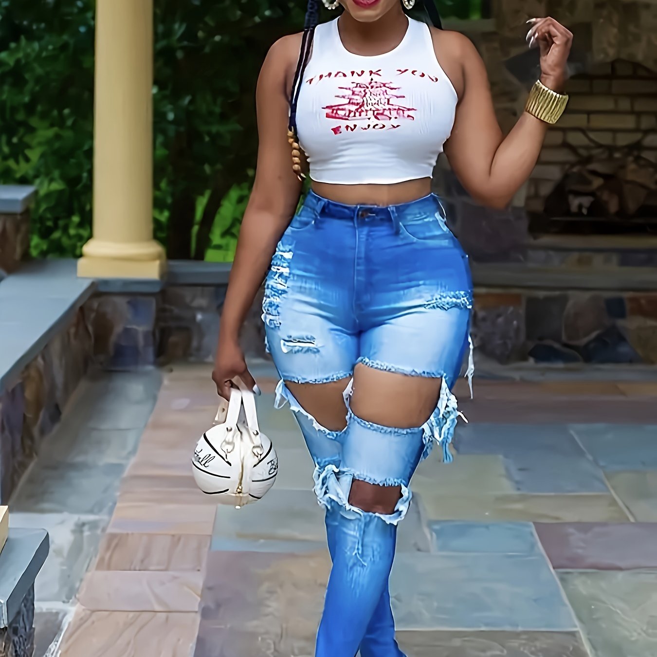 Sexy Jeans Women's High Rise Skinny Jeans