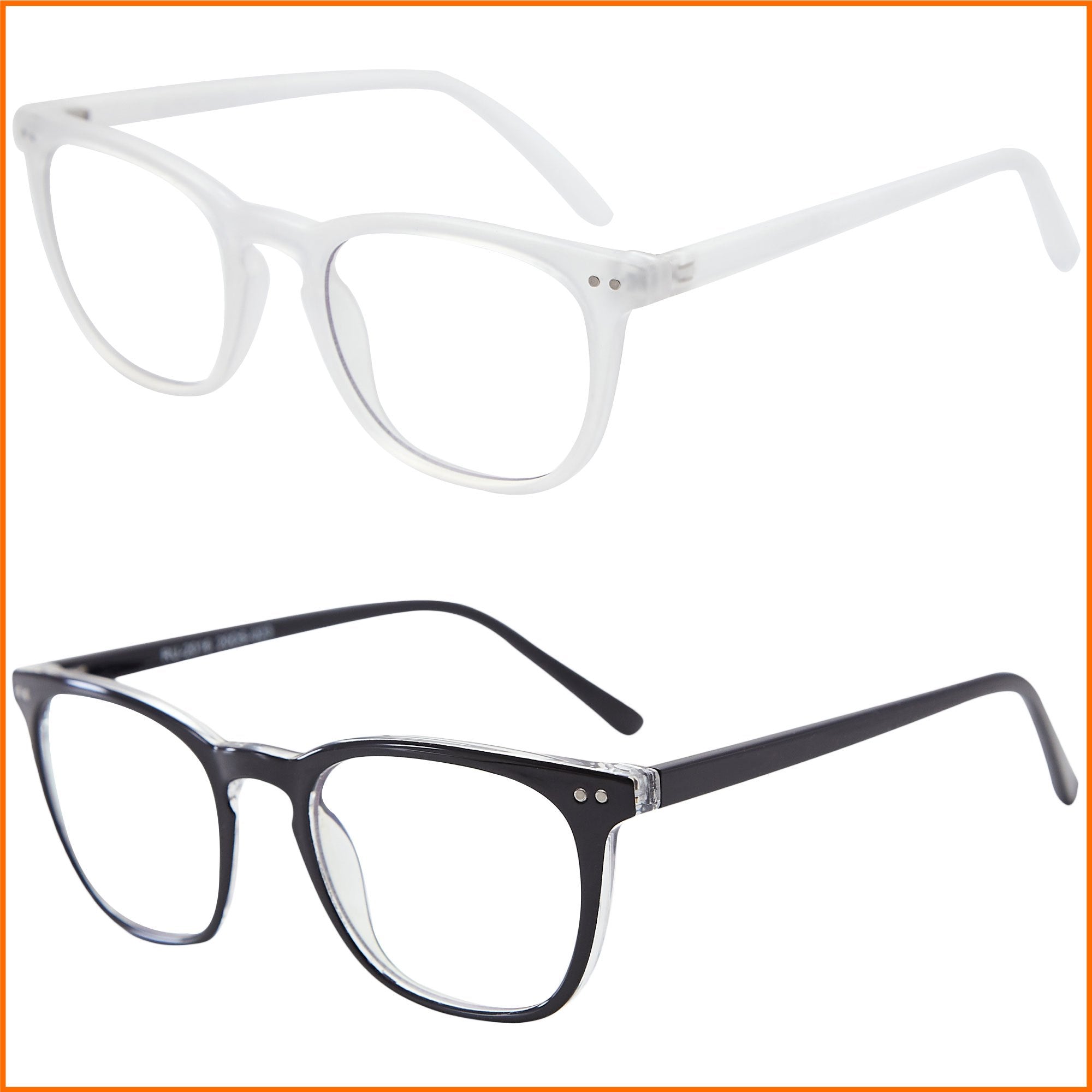 EYEGUARD 2 Pack Square Light Glasses