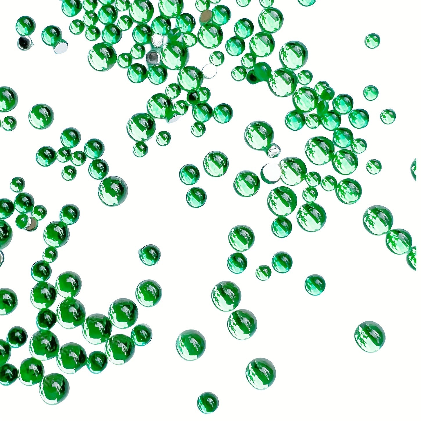 450pcs Colorful Foil Round Jewel Gems Acrylic Rhinestones For Crafts