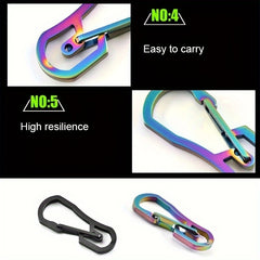Titanium Carabiner Keychain for Camping & Hiking