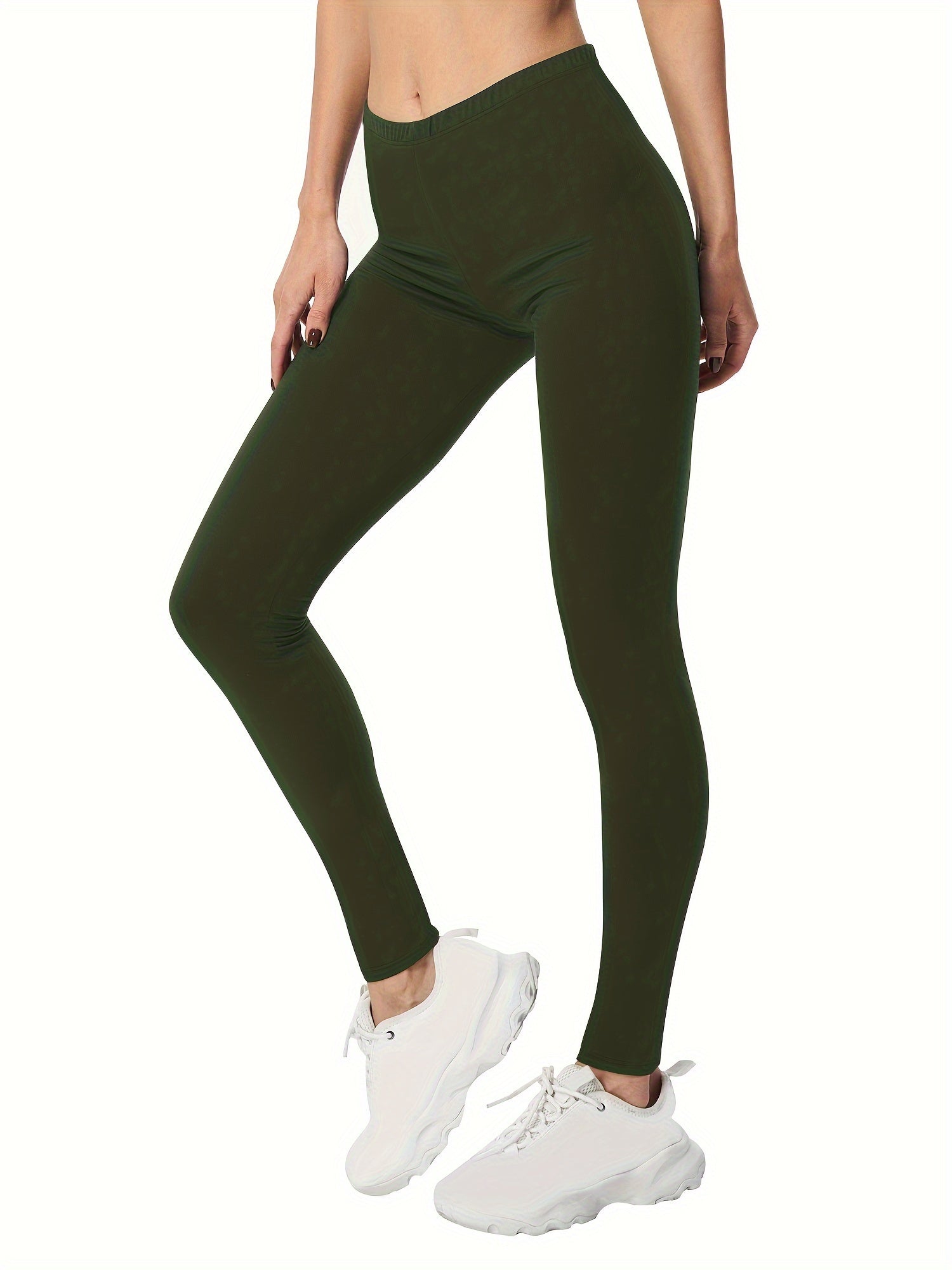 Slim Fit Stretch Cropped Yoga Leggings Women's Activewear