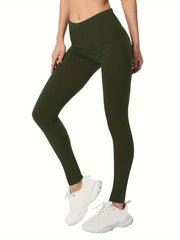 Slim Fit Stretch Cropped Yoga Leggings Women's Activewear