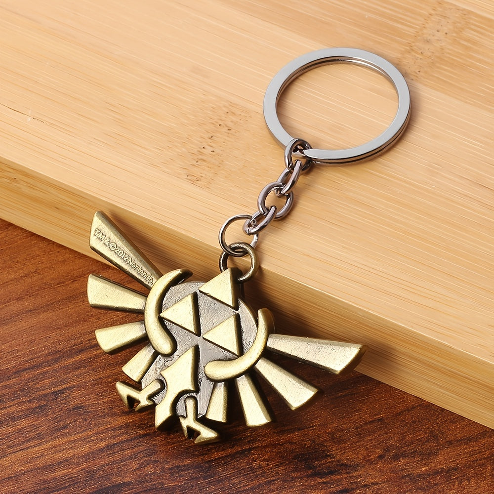 Triangle Power Sky Sword Metal Keychain