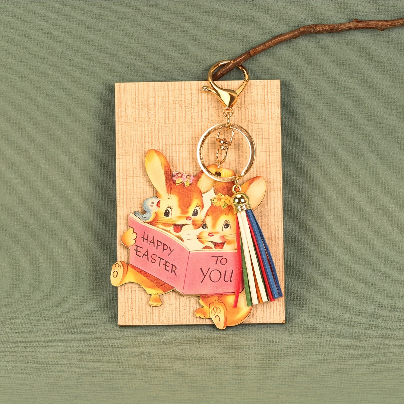 Squirrel Pendant Keychain for Car Keys Backpacks Wallets