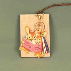 Squirrel Pendant Keychain for Car Keys Backpacks Wallets