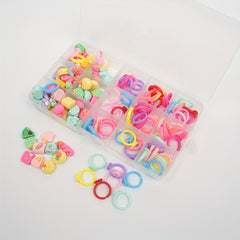 DIY Cartoon Flower Animal Fruit Series Ring Jewelry Gift For Girls Kids