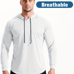 Loose Hooded Sports Sweater, Fast Drying Fitness Suit
