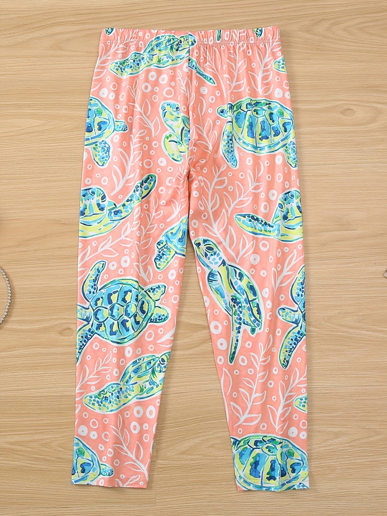 Random Print Cropped Leggings for Women