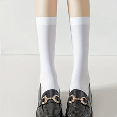 4 Pairs Striped Sports Socks Mid Tube Women's Stockings