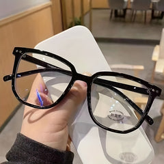 Clear Lens Glasses Square Frame Reading Anti Light Eyewear
