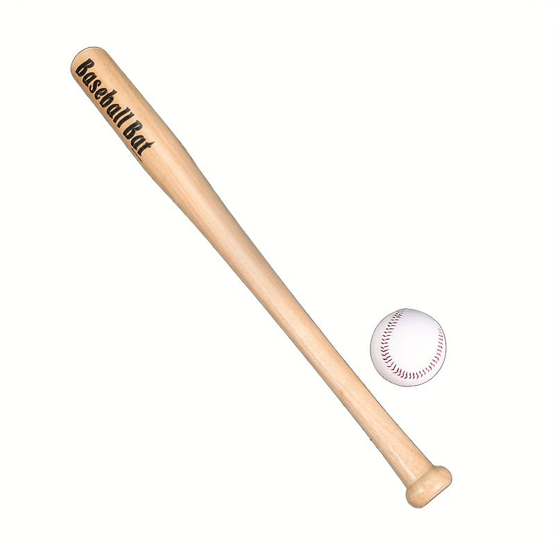 Youth Training Softball Bat, Solid Wood Baseball Bat