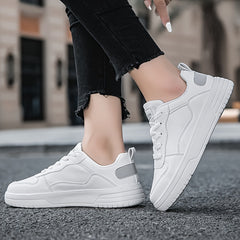 Lightweight Solid Skate Shoes Low Top Sport Shoes Women's Footwear