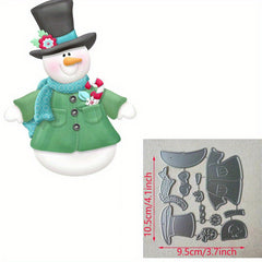 1pc Snowman Cutting Dies Metal Embossing Stencils Scrapbooking DIY Supplies