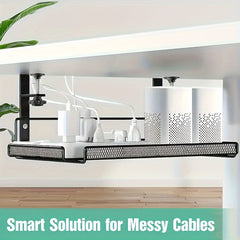 Adjustable Office Iron Art Desk Storage Rack