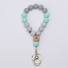 Butterfly Silicone Beaded Keychain - Outdoor Camping Hiking Tool