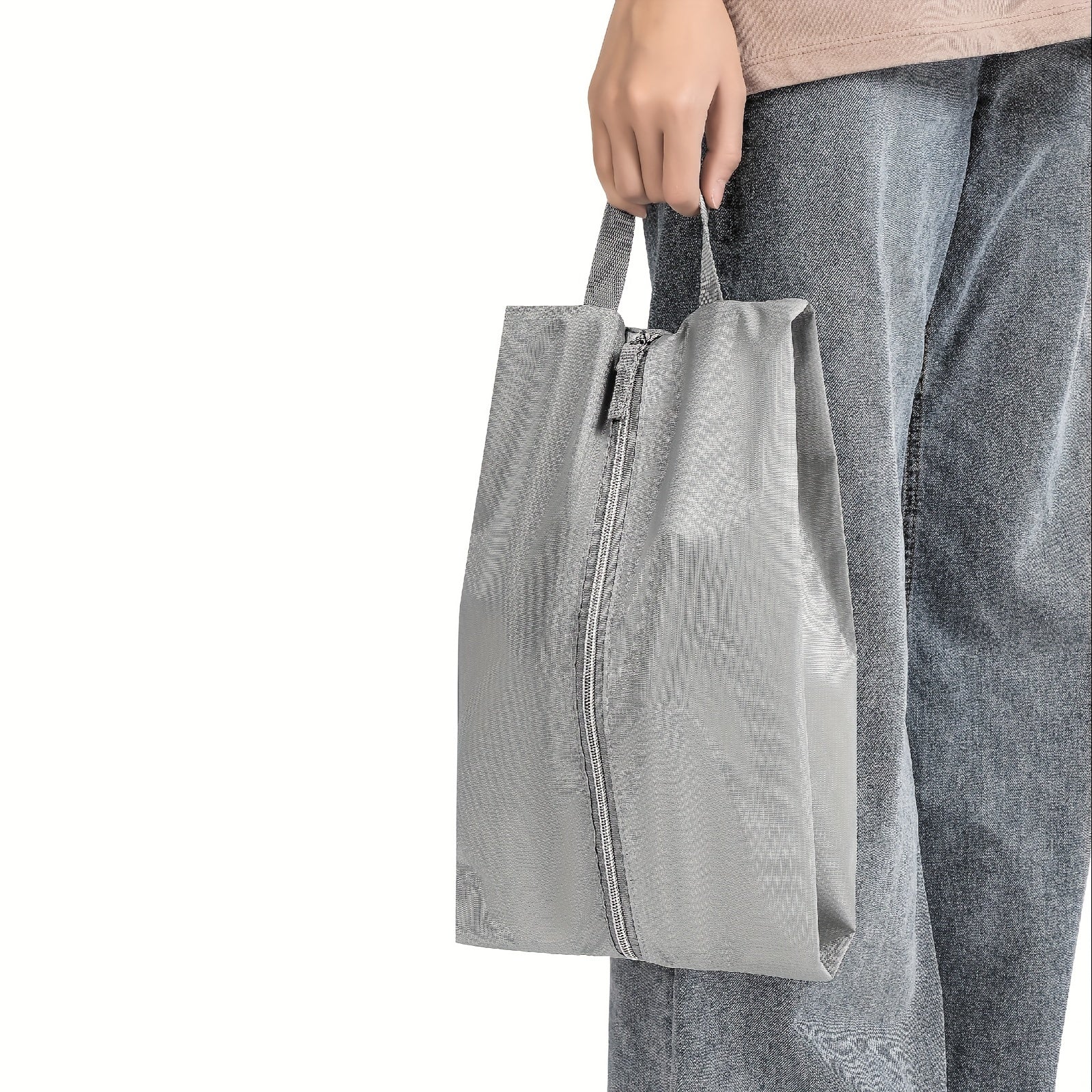 Portable Shoe Storage Bag with Zipper, Dustproof Shoe Bag for Travel