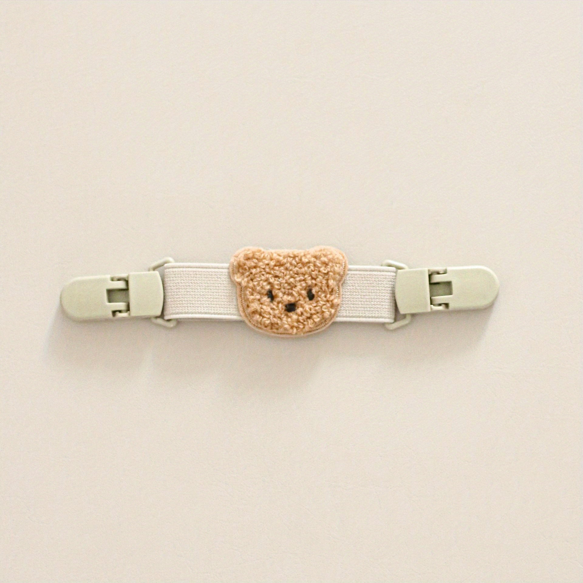 3pcs Kids Dress Strap Clips With Bear For Non Slip Shoulders Boys