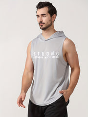 Men's Quick Drying Sports Hooded Tanktop for Gym Training