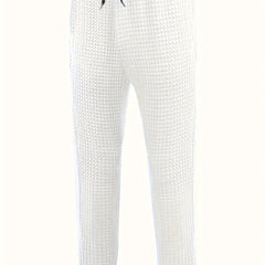 Men's Drawstring Solid Sweatpants Pocket Casual Comfy Jogger Pants