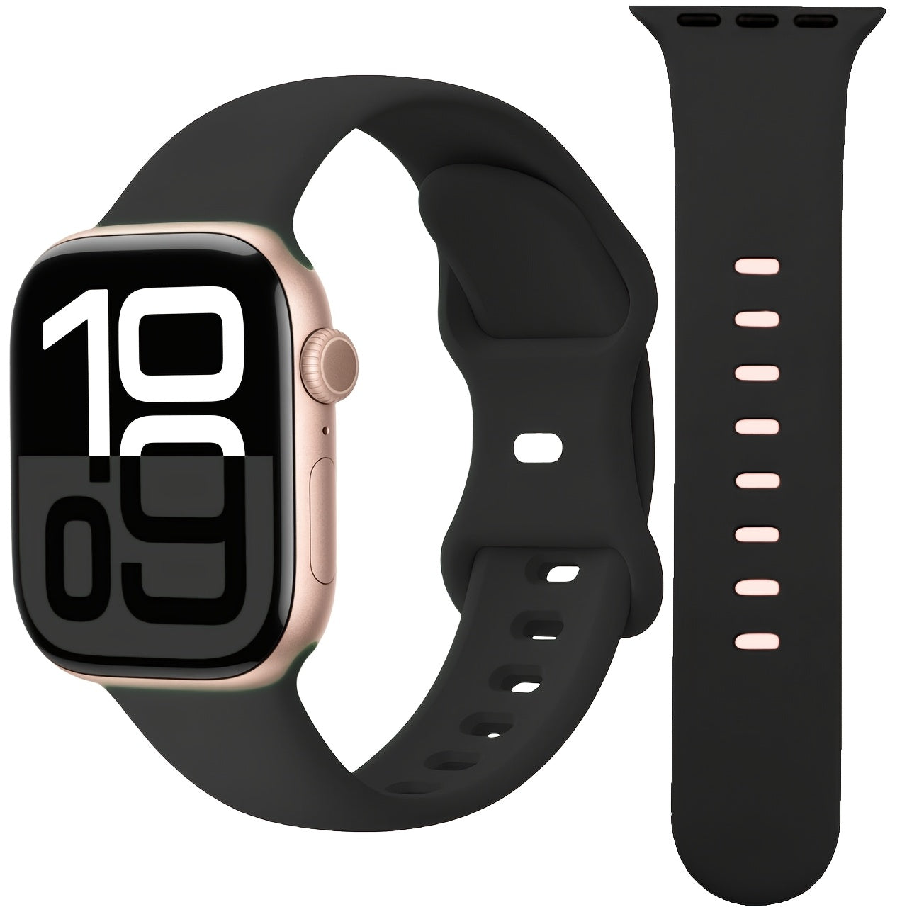 Christmas iWatch 10 1 Series Soft Strap Waterproof Breathable Light Beige
