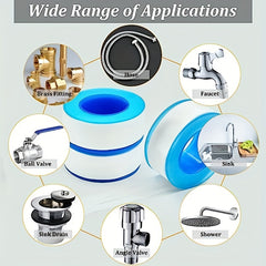 10pcs Gray Teflon Thread Tape For Water Pipe Sealing