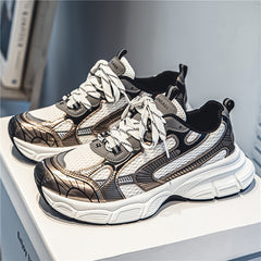 Men's Ugly Chunky Dad Sneakers - Lace up Athletic Shoes