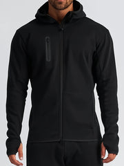Men's Zipper Hooded Sports Hoodie for Autumn Winter