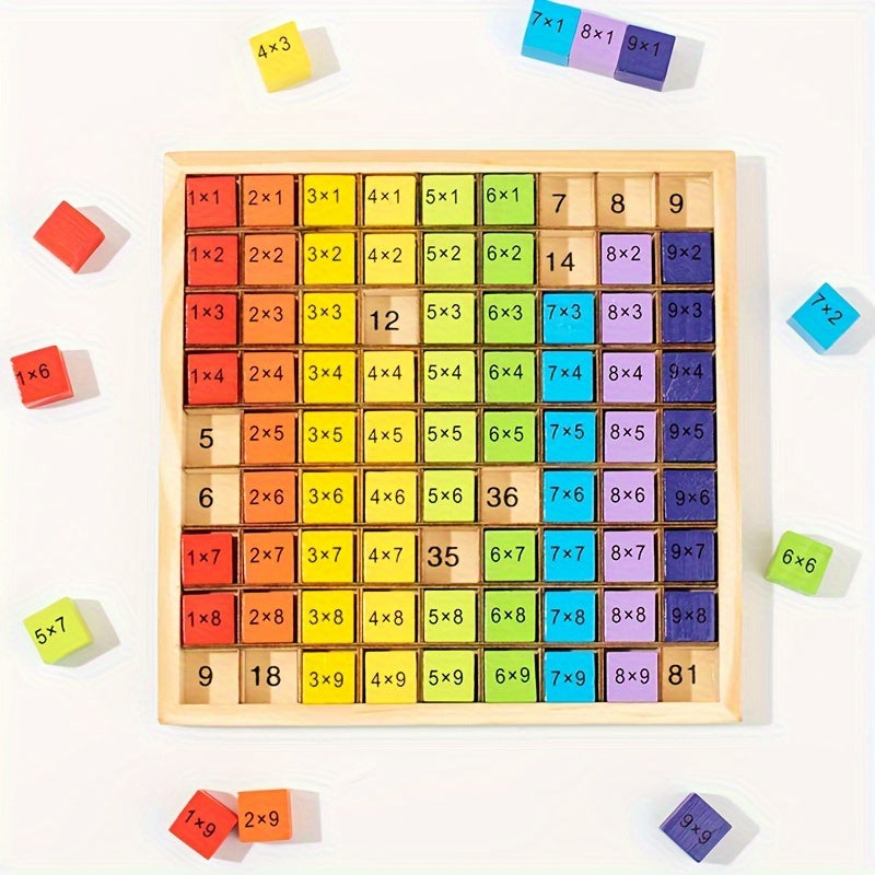 Wooden Multiplication Table Math Toy for Children