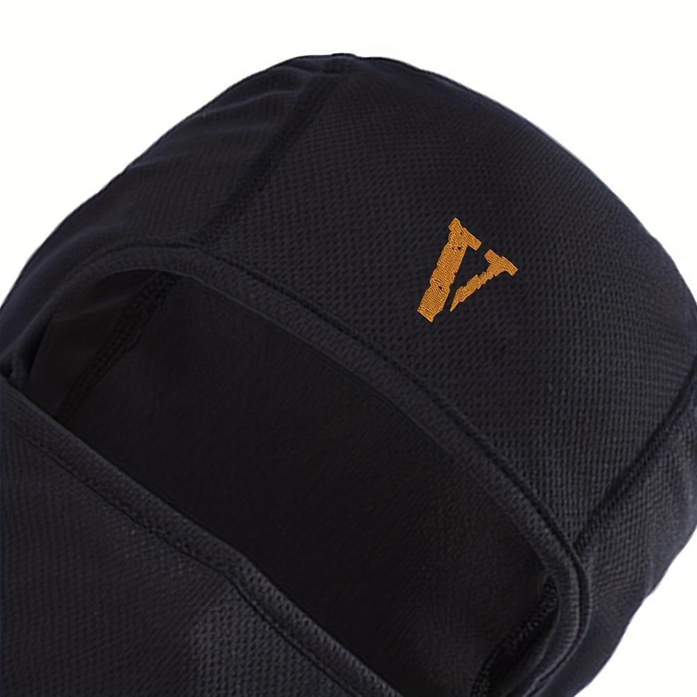 Letter V Print Balaclava Outdoor Mask Sunscreen Windproof