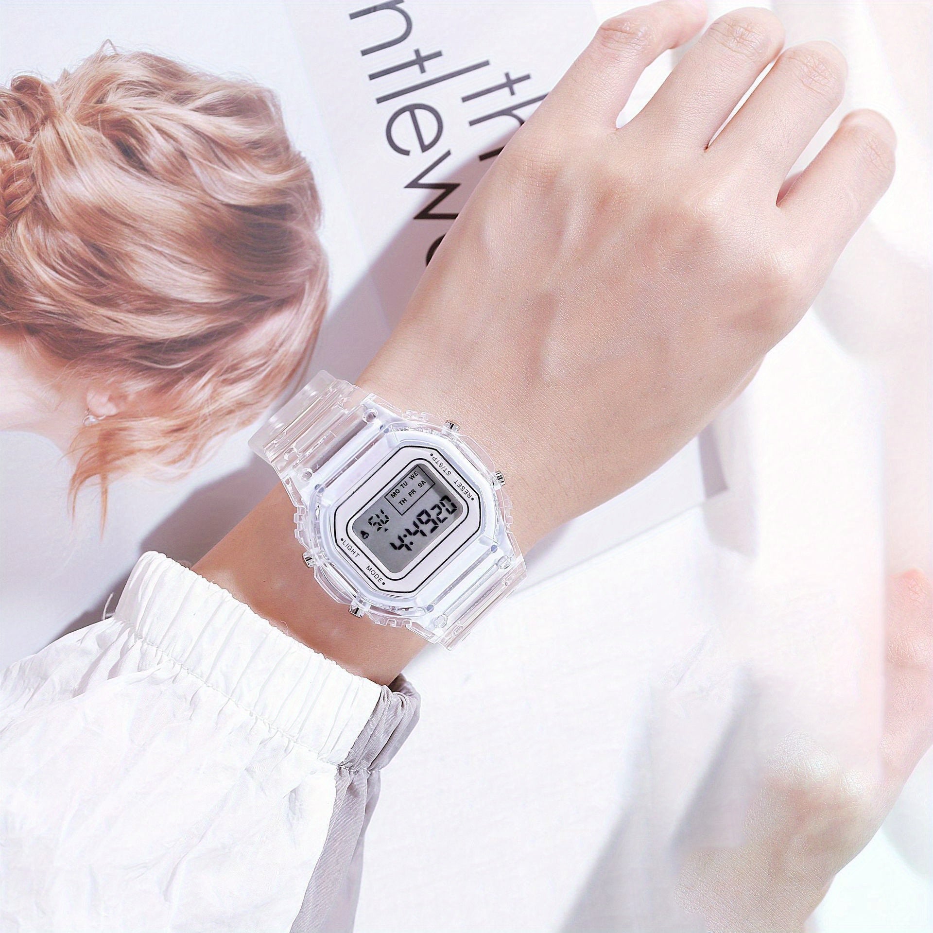 Kids' Waterproof Electronic Watch with Luminous Display