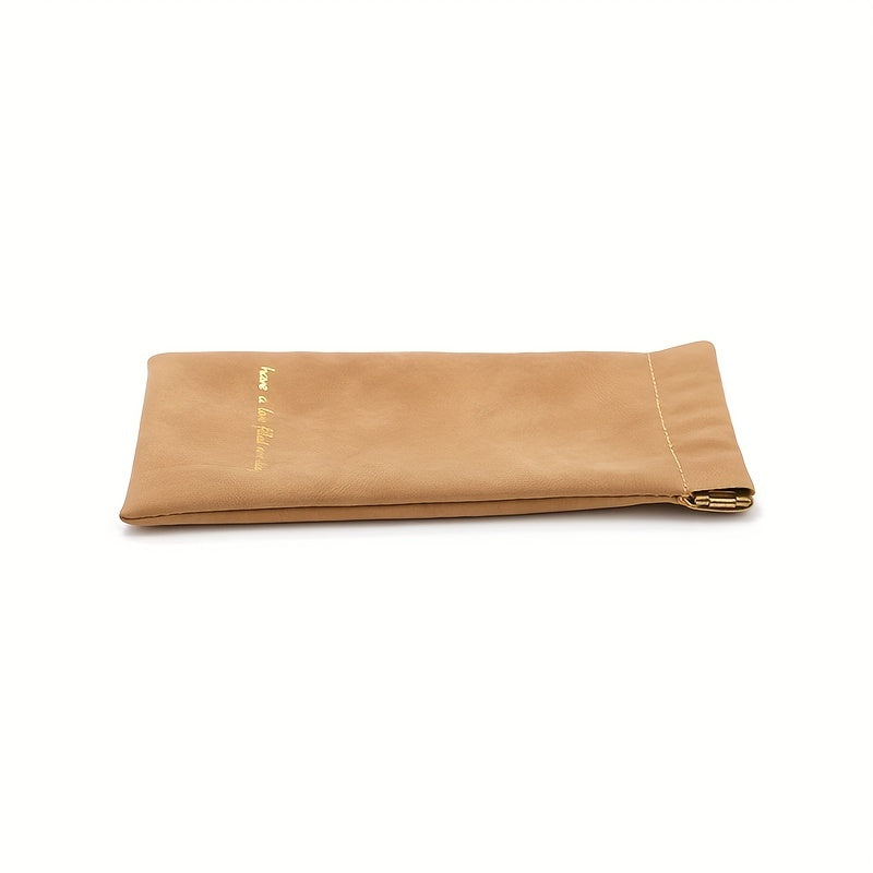 Velvet Glasses Bag Automatic Closure Sunglasses Pouch