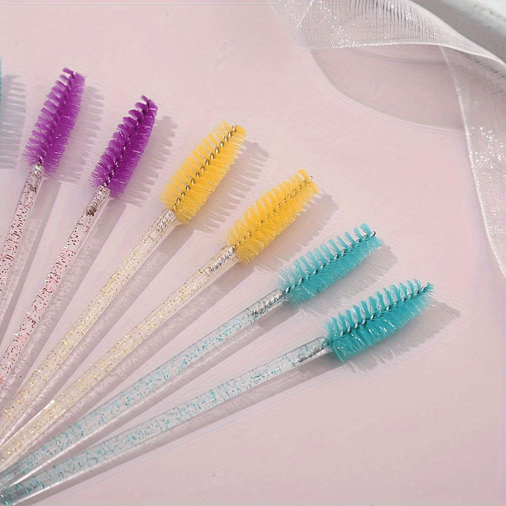 10pcs Eyelash Brush Spoolies Mascara Brush Applicator For Makeup